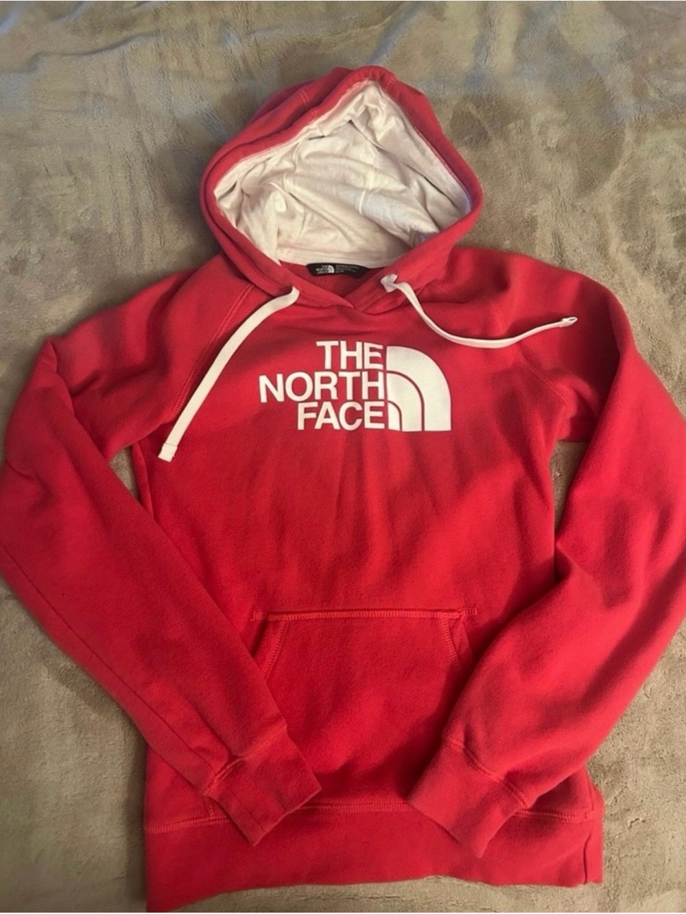 The North Face Women’s Pink Hoodie with White Logo NWOT